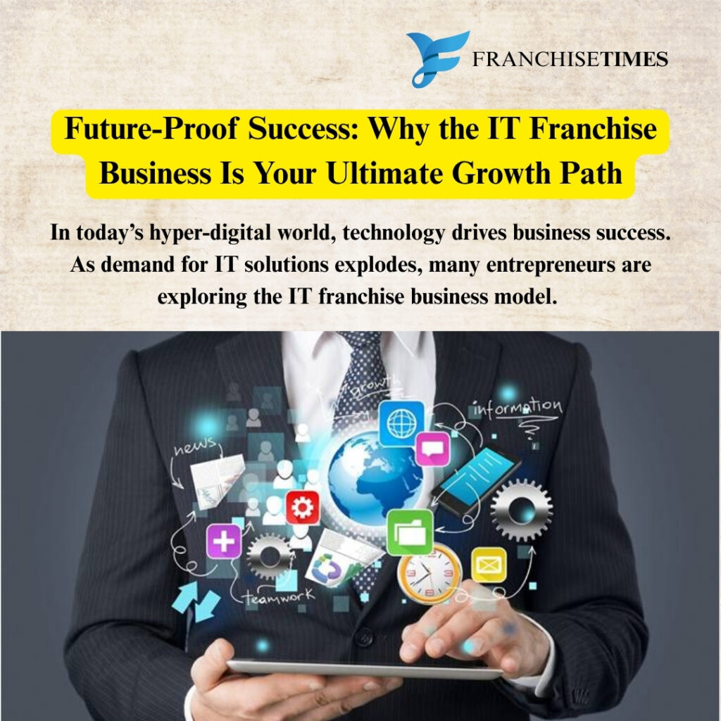 Successful entrepreneur scaling IT franchise business with digital growth strategy