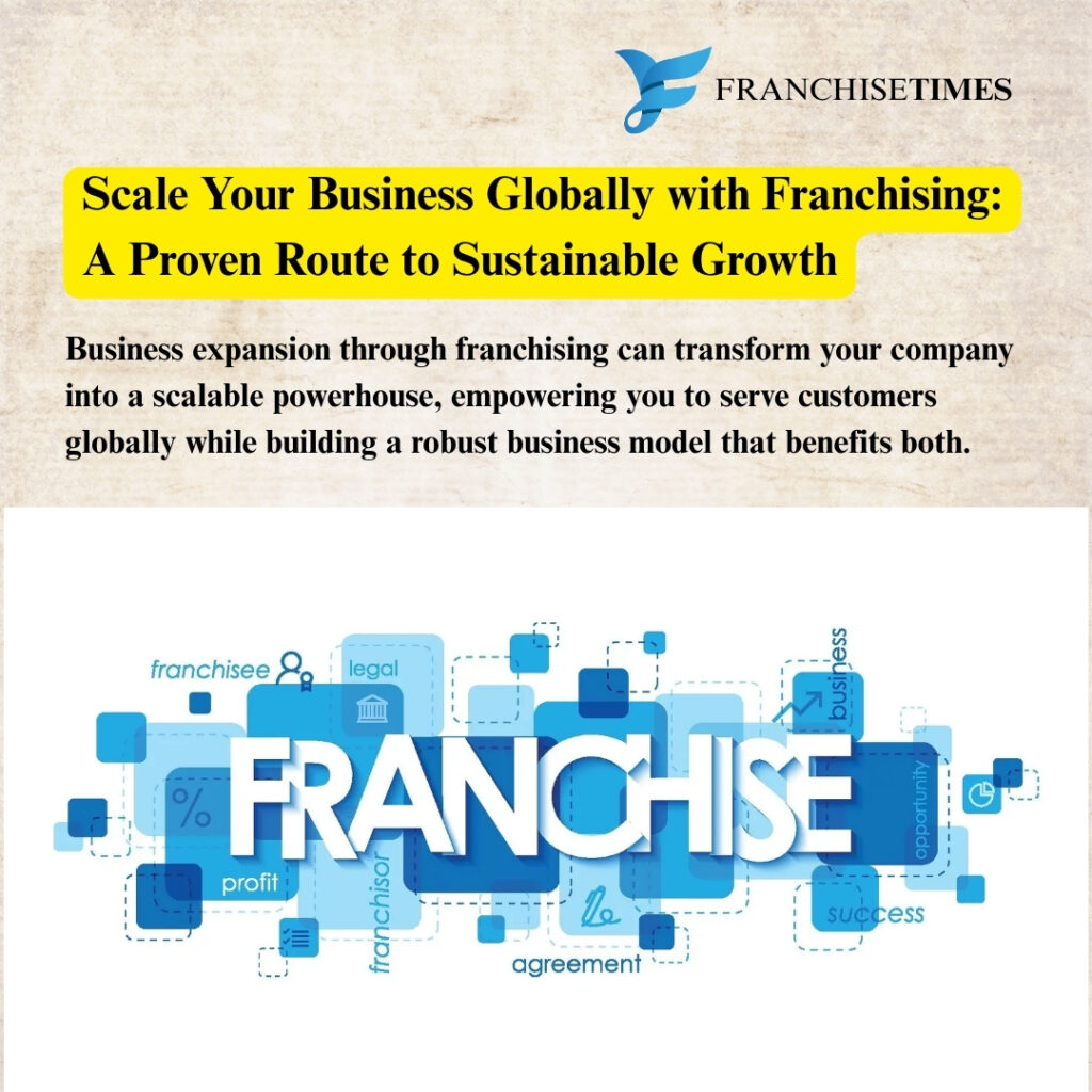 Business owner expanding globally with franchising strategy