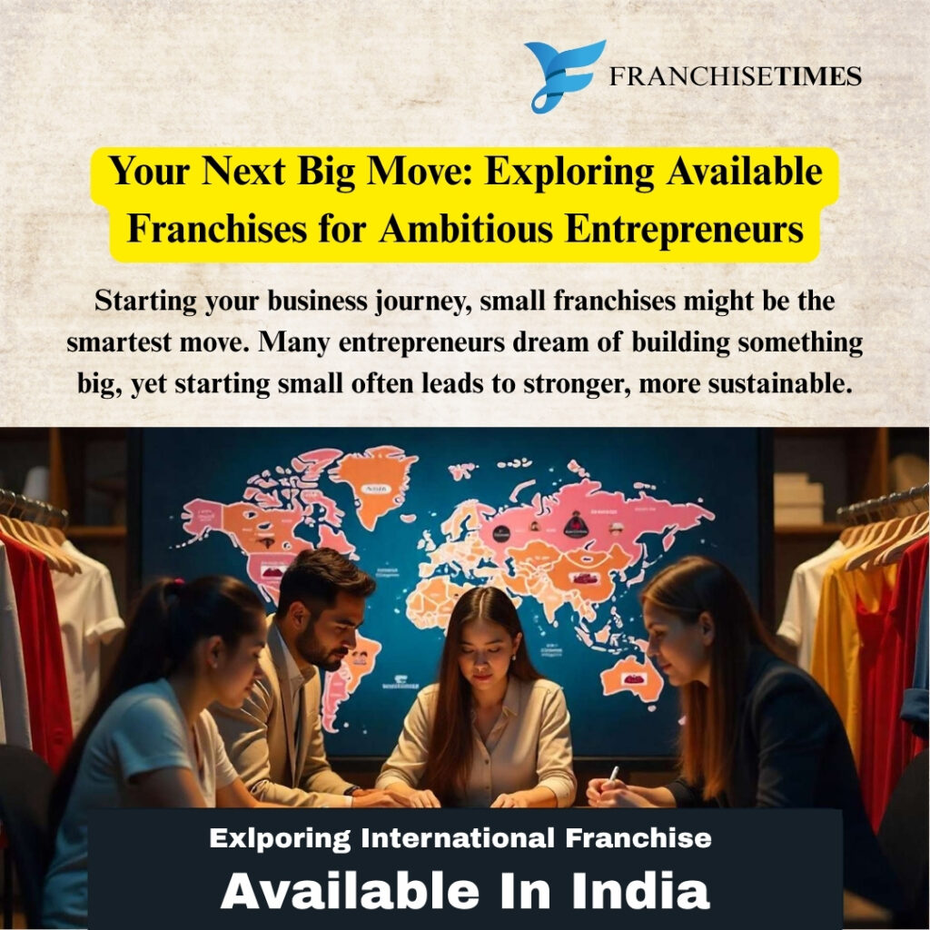 Available franchises for entrepreneurs exploring business opportunities